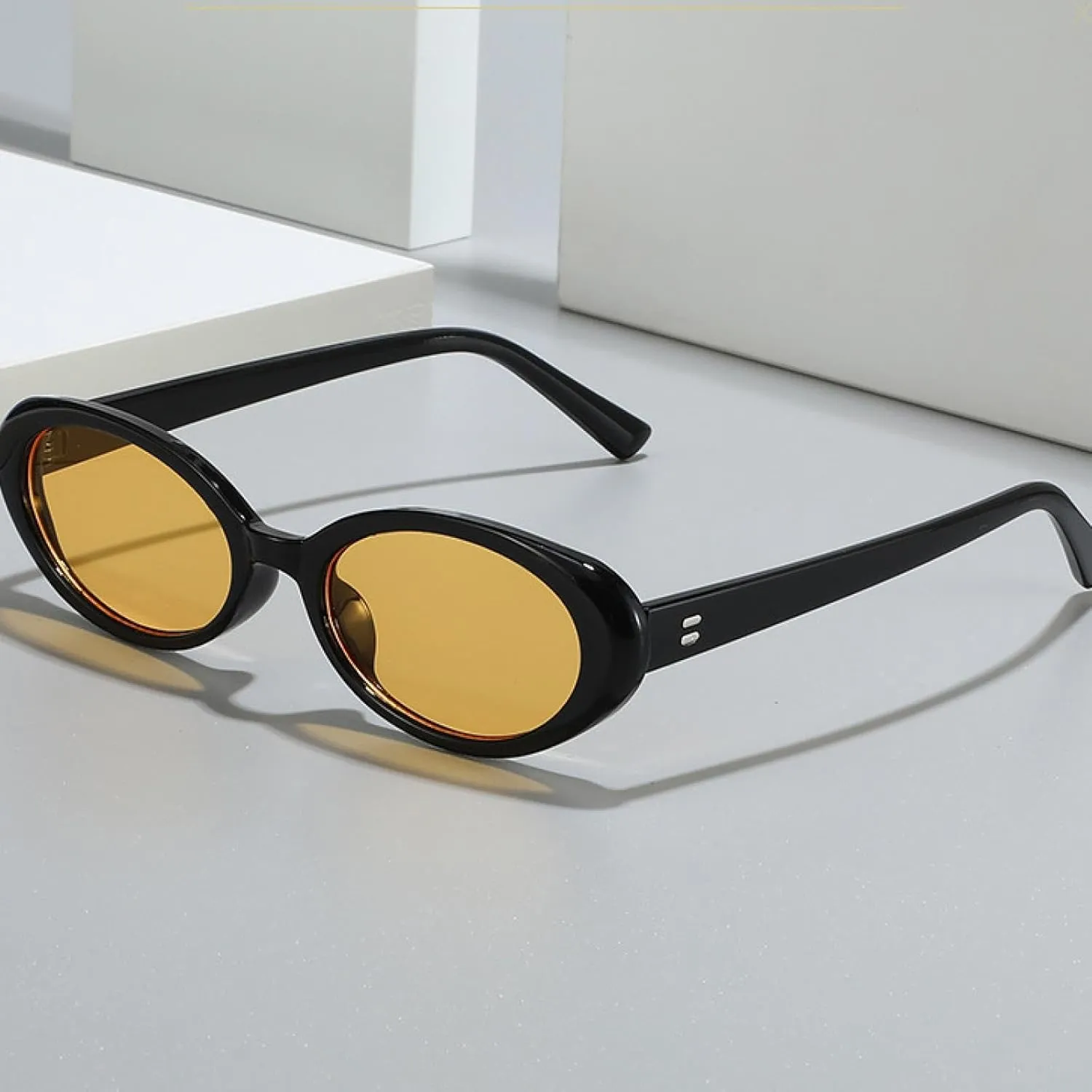 Retro Vintage Oval Sunglasses Woman Round Sun Glasses Men Uv400 Punk Style Luxury Eyewear Female