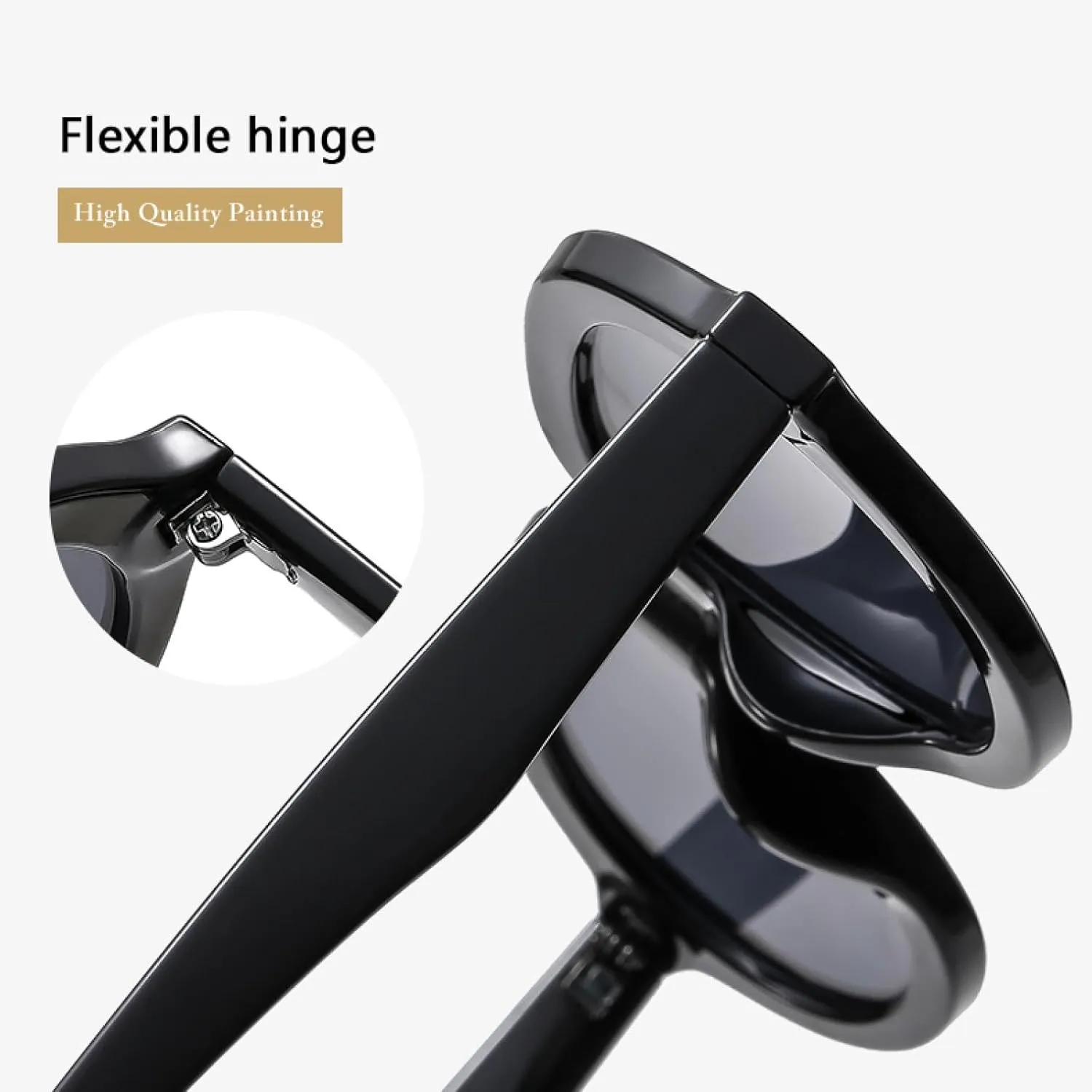 Retro Women Oval Classic Men Fashion Eyeglasses Minimalist Frame Street Shooting Fashion