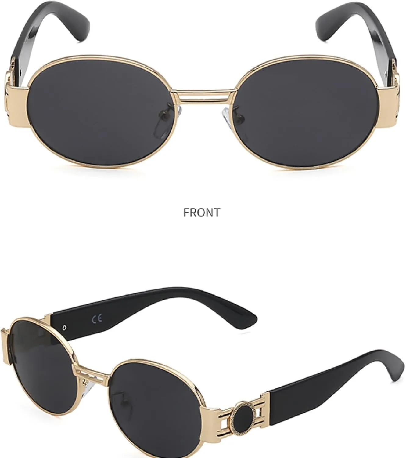 Round Punk Style Woman Trendy Fashion Sunglasses