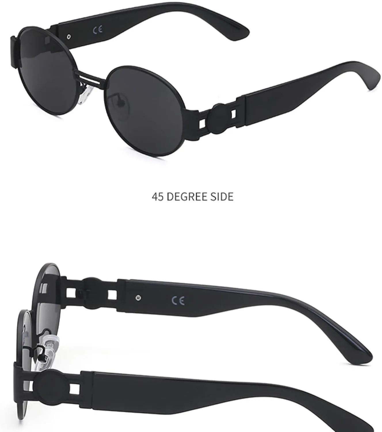 Round Punk Style Woman Trendy Fashion Sunglasses