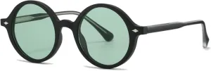 Round Women Sunglasses Fashion Punk Rivets Men Uv400