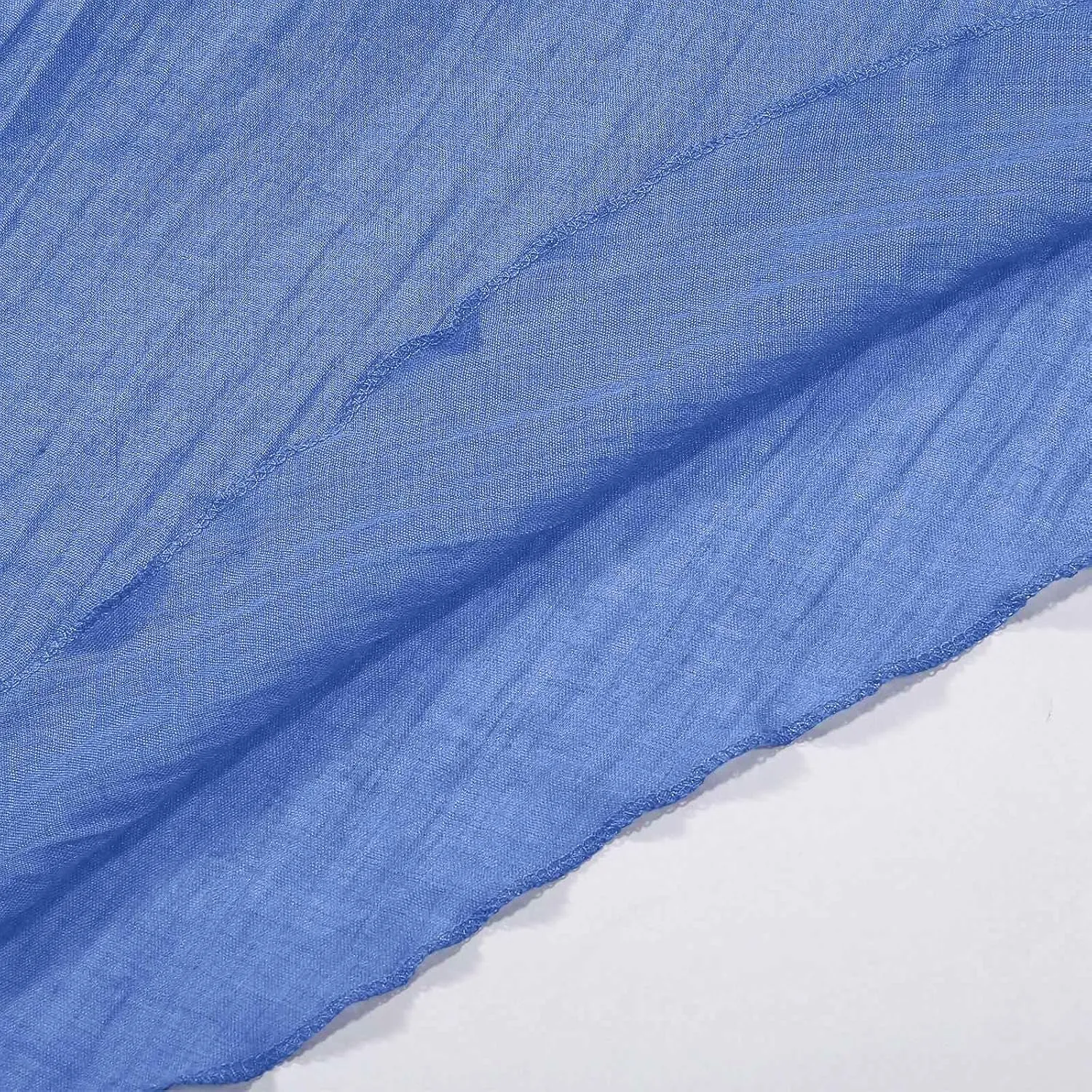 Ruffle Skirt Trendy Flared High Elastic Waist Solid Loose Pleated Long Skirts for Women Summer Vacation Clothes