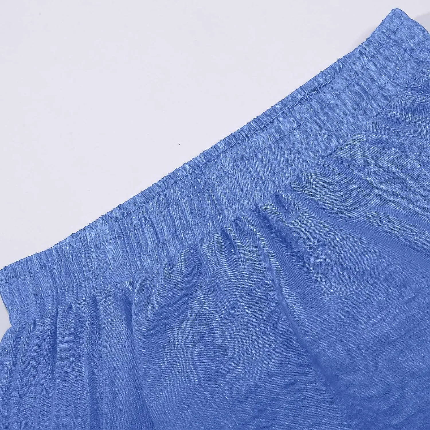 Ruffle Skirt Trendy Flared High Elastic Waist Solid Loose Pleated Long Skirts for Women Summer Vacation Clothes