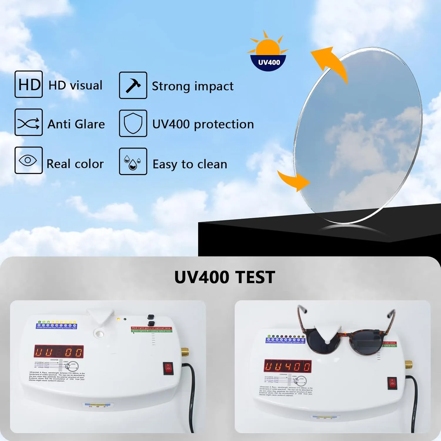 Saveen Retro TAC Round Polarized Sunglasses, Lightweight TR-90 Frame for Women Men UV Protection
