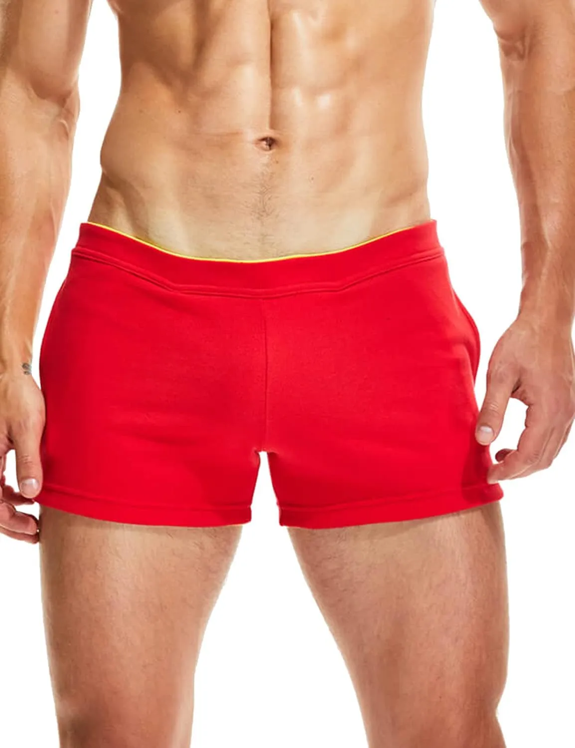 SEOBEAN Mens Low Rise Boxer Lounge Sport Cotton Shorts 220501