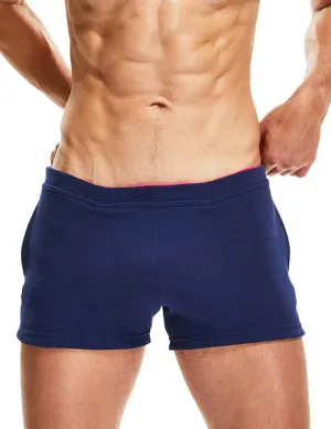 SEOBEAN Mens Low Rise Boxer Lounge Sport Cotton Shorts 220501