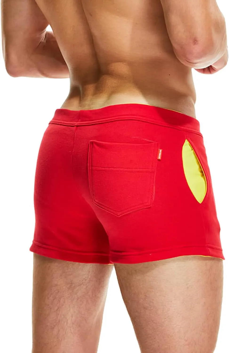 SEOBEAN Mens Low Rise Boxer Lounge Sport Cotton Shorts 220501
