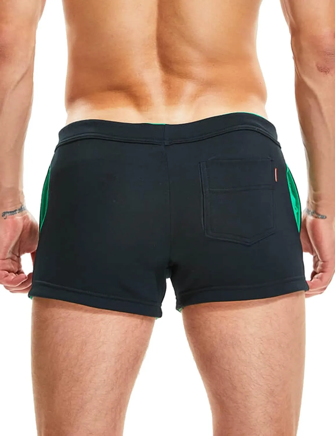 SEOBEAN Mens Low Rise Boxer Lounge Sport Cotton Shorts 220501