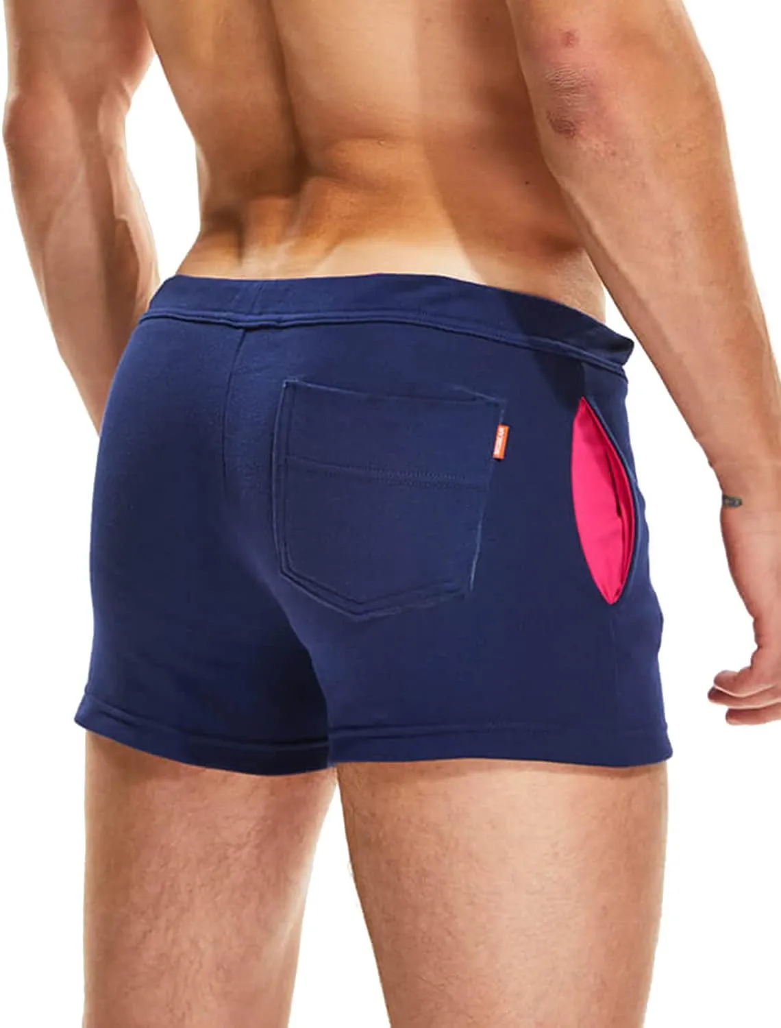 SEOBEAN Mens Low Rise Boxer Lounge Sport Cotton Shorts 220501