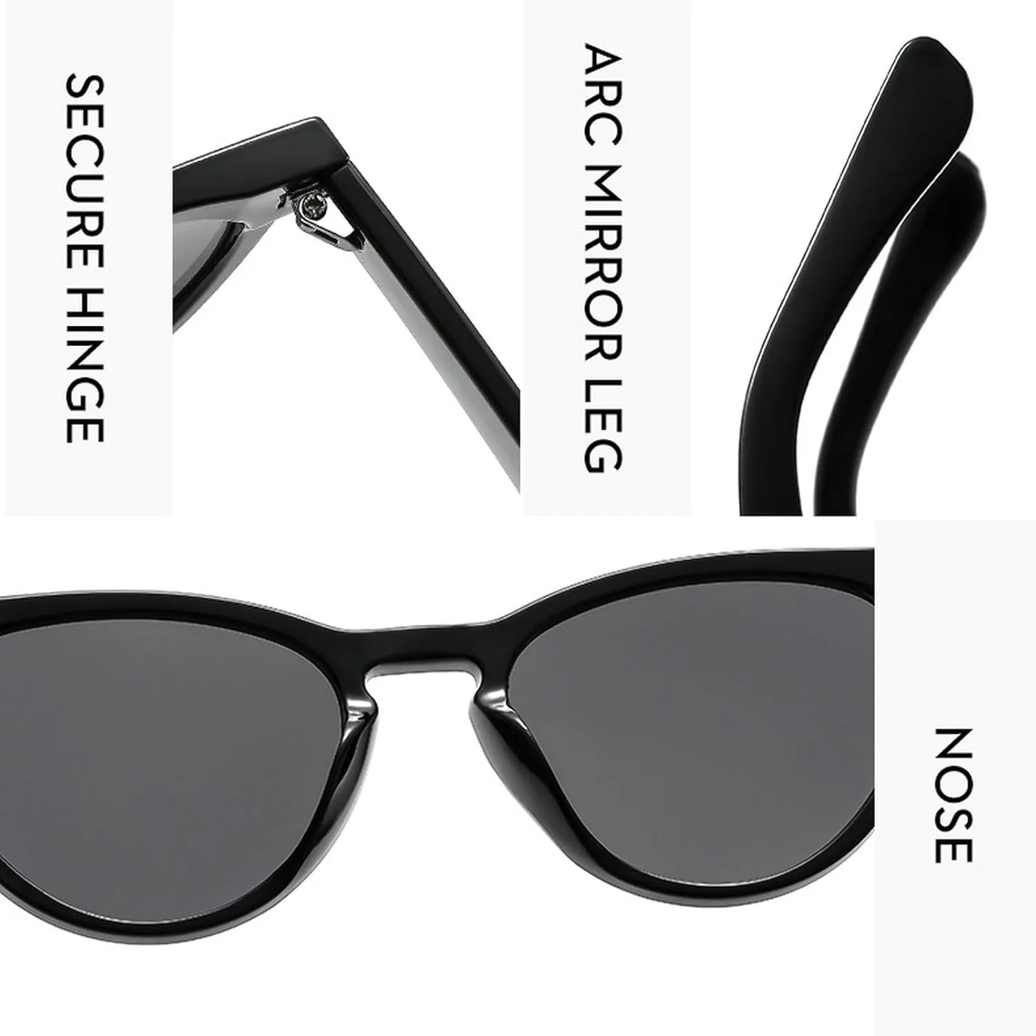 Sexy Cat Eye Sunglasses Women Vintage Small Cat Eye Sexy Brown Sunglasses For Ladies 80s 90S Trendy Stylish Glasses