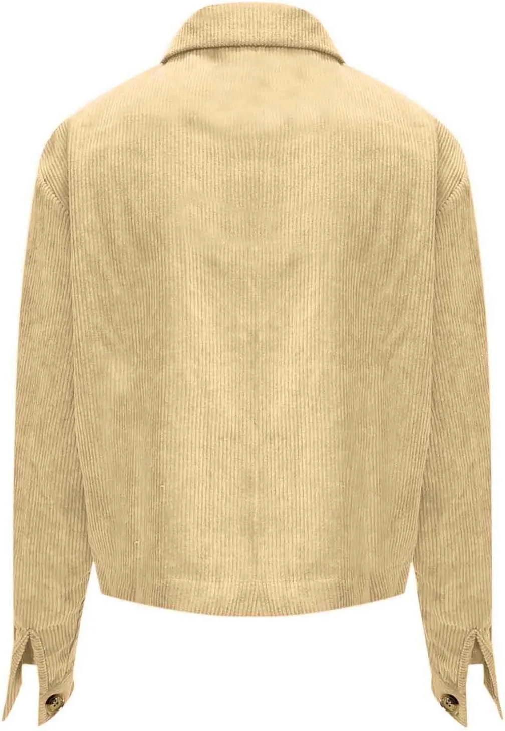 Shackets for Women 2024 Fashion Cropped Jackets Corduroy Button Down Crop Shackets Tops Long Sleeve Trendy Shirts