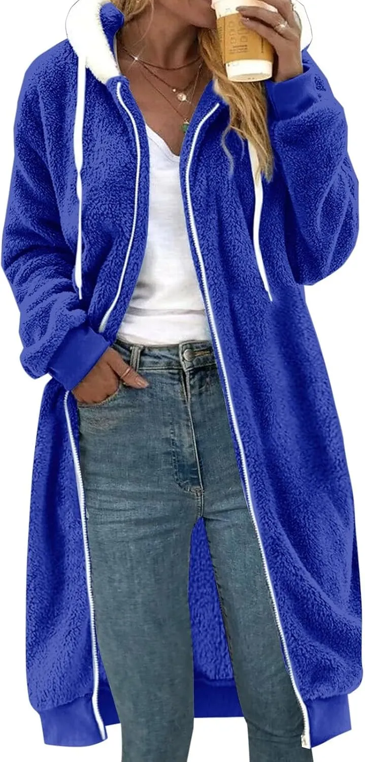 SHAOBGE 1x Jackets for Women Fashionable Women'S Long Sleeve Solid Pocket Cardigan Button Top plus Coats for Women plus
