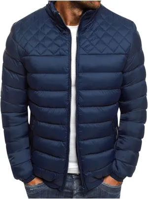 SHOPESSA Mens Lightweight Puffer Jackets Warm Packable Down Jacket Mens Winter Clothes Fashion 2023 Cold Weather Outfits