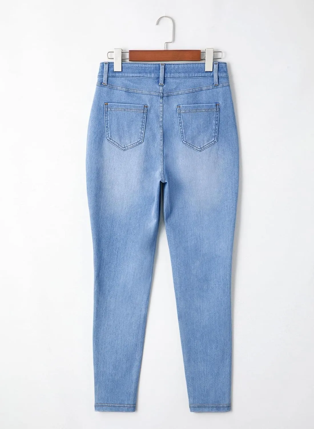 Sidefeel Jeggings for Women High Waisted Tummy Control Skinny Jeans Stretchy Butt Lifting Knit Denim Pants