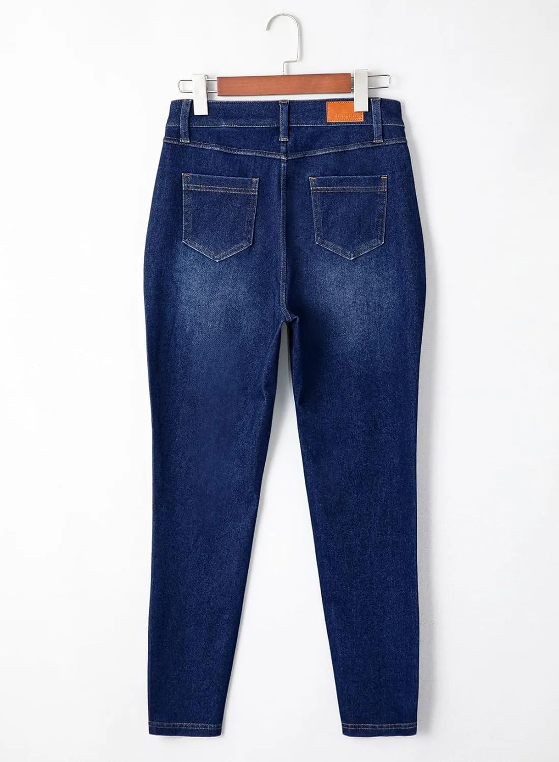 Sidefeel Jeggings for Women High Waisted Tummy Control Skinny Jeans Stretchy Butt Lifting Knit Denim Pants