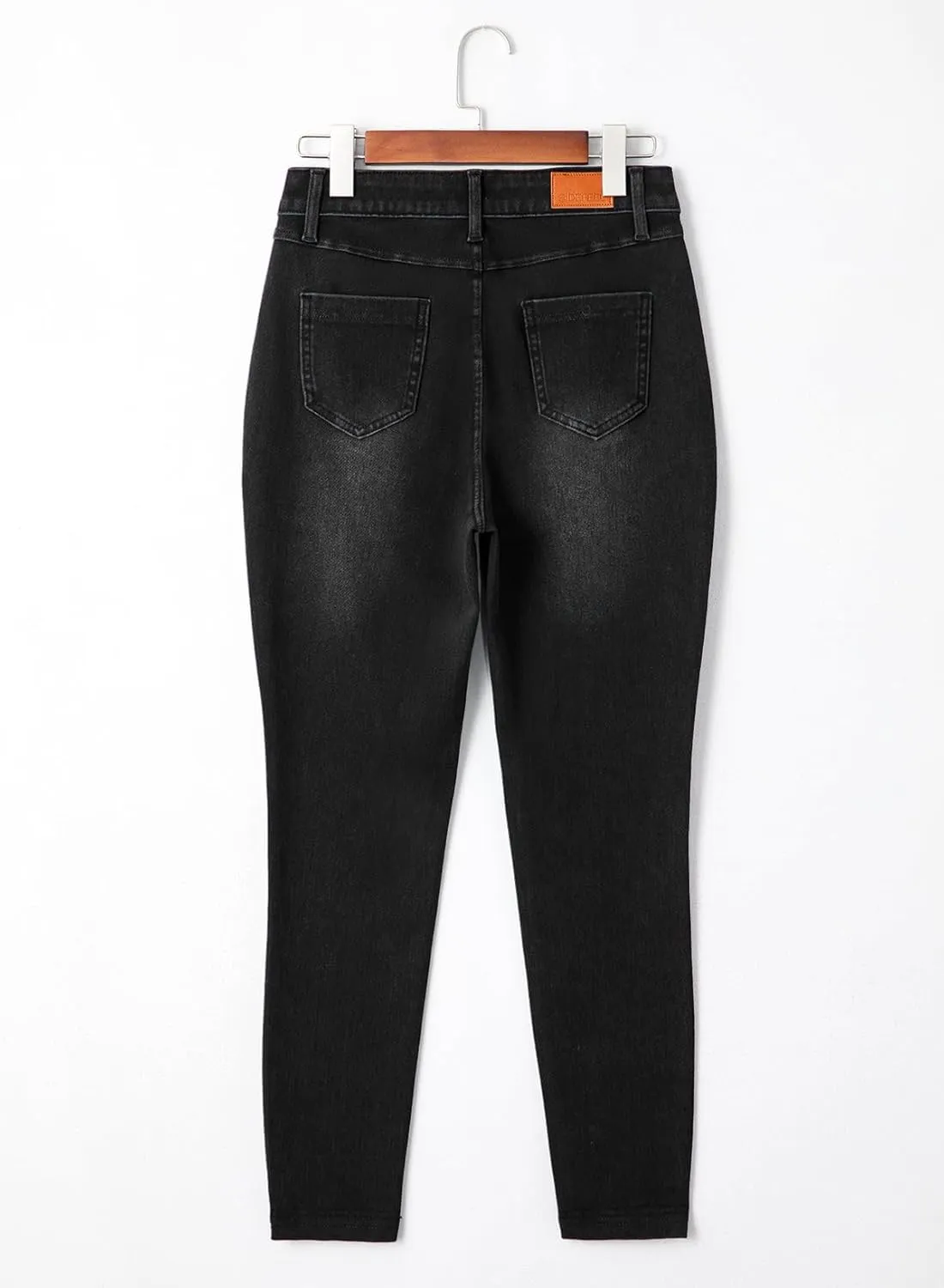 Sidefeel Jeggings for Women High Waisted Tummy Control Skinny Jeans Stretchy Butt Lifting Knit Denim Pants