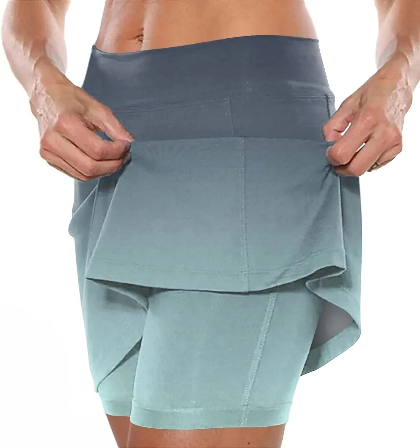 Skirts for Women Trendy Summer Maxi Khaki Biker Shorts Men Padded Underwear Tennis Skirt Plus Size Purple