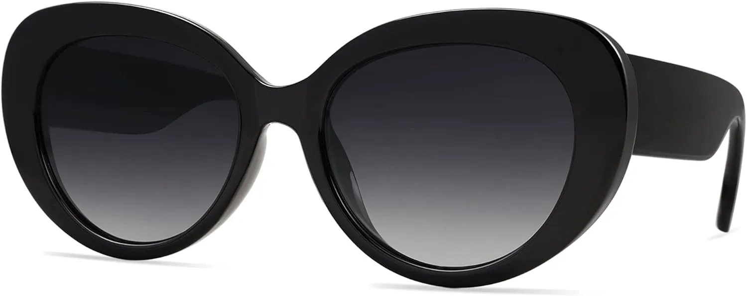 SOJOS Retro Cat Eye Polarized Sunglasses Womens Vintage Shades Trendy Designer Sun Glasses UV Protection SJ2261