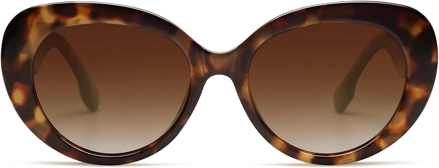 SOJOS Retro Cat Eye Polarized Sunglasses Womens Vintage Shades Trendy Designer Sun Glasses UV Protection SJ2261