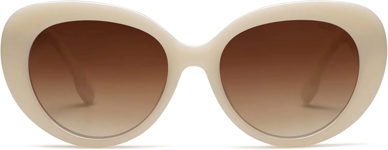 SOJOS Retro Cat Eye Polarized Sunglasses Womens Vintage Shades Trendy Designer Sun Glasses UV Protection SJ2261