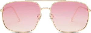 SOJOS Retro Square Aviator Sunglasses Womens Mens Aesthetic Y2k Light Lens Shades SJ1176