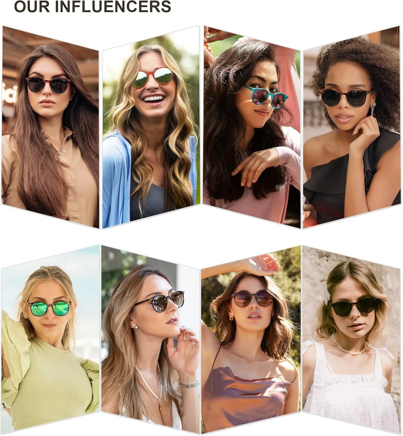 SOJOS Small Round Classic Polarized Sunglasses for Women Men Vintage Style UV400 Lens SJ2113