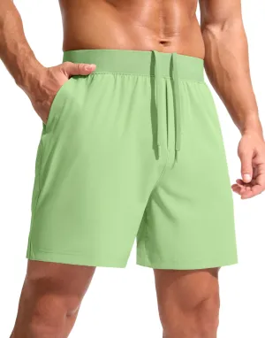 Soothfeel Men's Running Shorts with Zipper Pockets 5 Inch Quick Dry Sports Tennis Shorts Gym Workout Athletic Shorts for Men