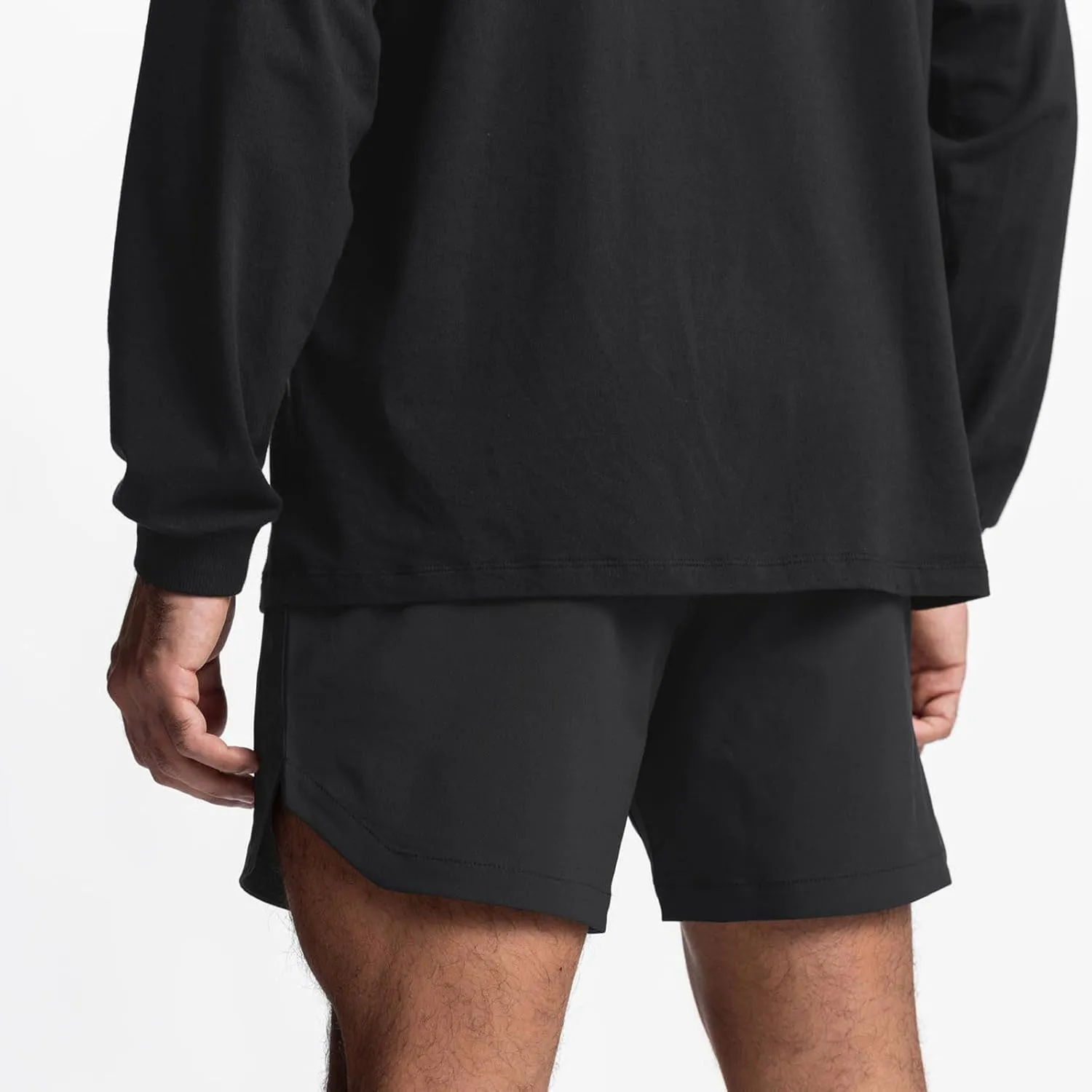 Sports Shorts for Men Cut Out Split Side Shorts Athletic Workout Gym Shorts Hiking Quick Dry Short for Running
