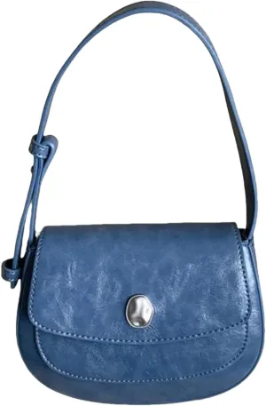 Stylish Simplicity Shoulder Bag,Women's Minimalist Handbag - Pure Color Chic Crossbody & Underarm Bag with Retro Charm
