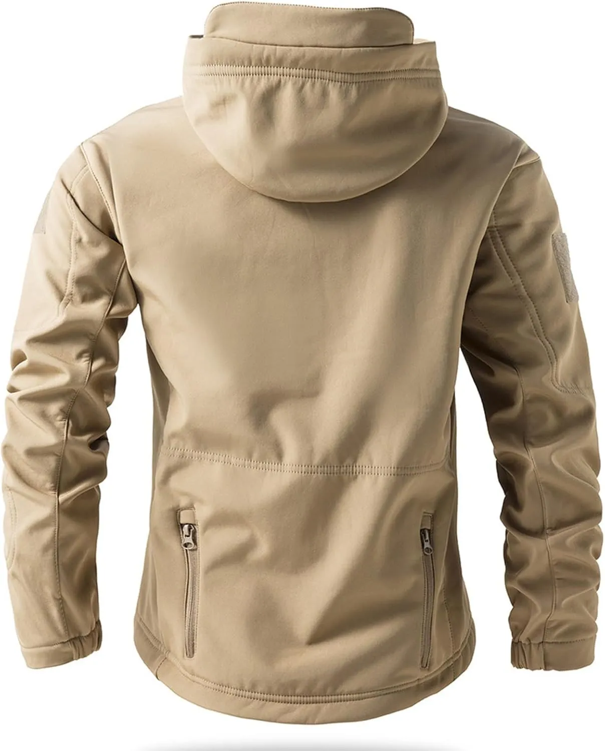 Tactical Hoodie for Men Softshell Fleece Lined Jacket Insulated Thermal Military Jacket Waterproof Warm Coat Tops