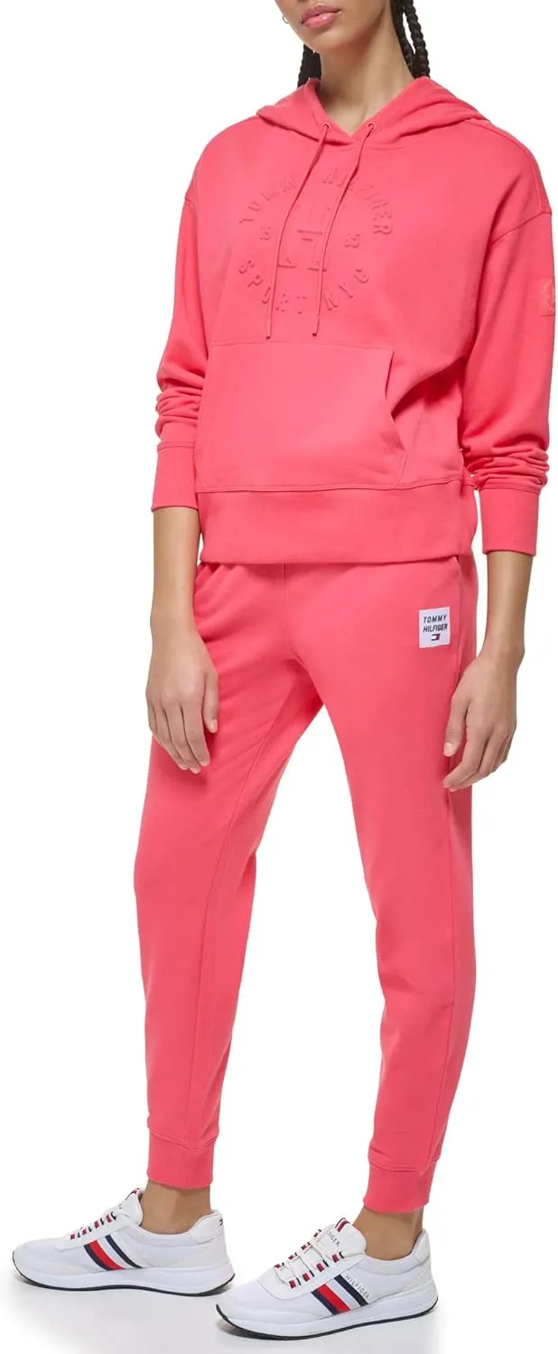 Tommy Hilfiger Women's Relaxed Fit Embossed Graphic Hoodie