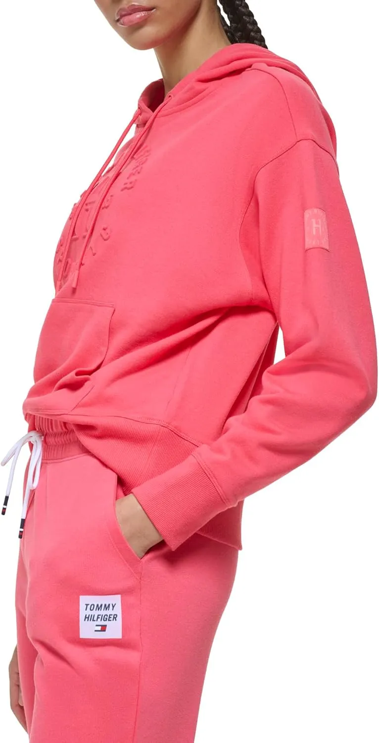 Tommy Hilfiger Women's Relaxed Fit Embossed Graphic Hoodie
