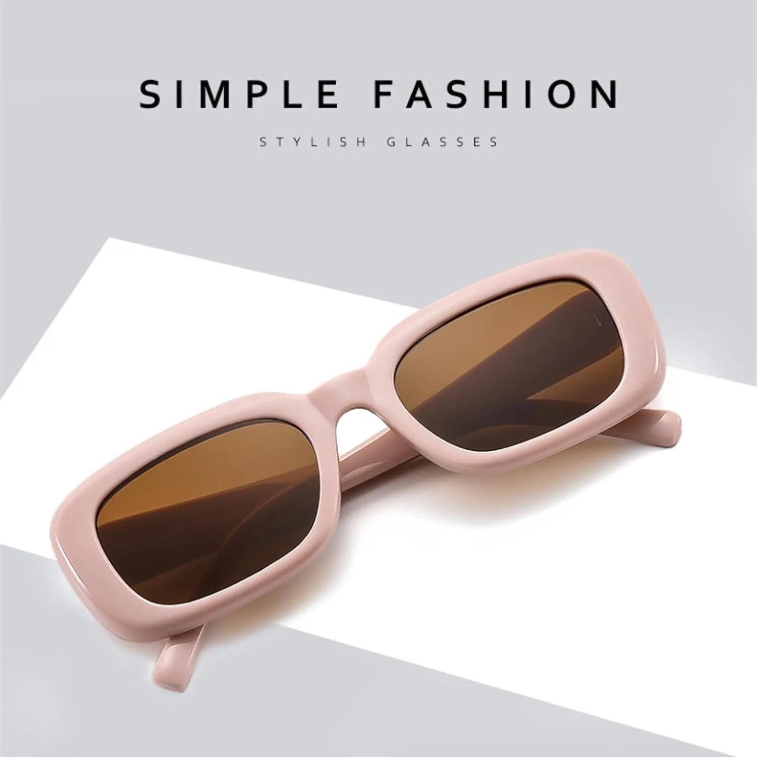 Versatile Sunshade Sunglasses Thick Frame Minimalist Fashion Street Photo Eyeglasses