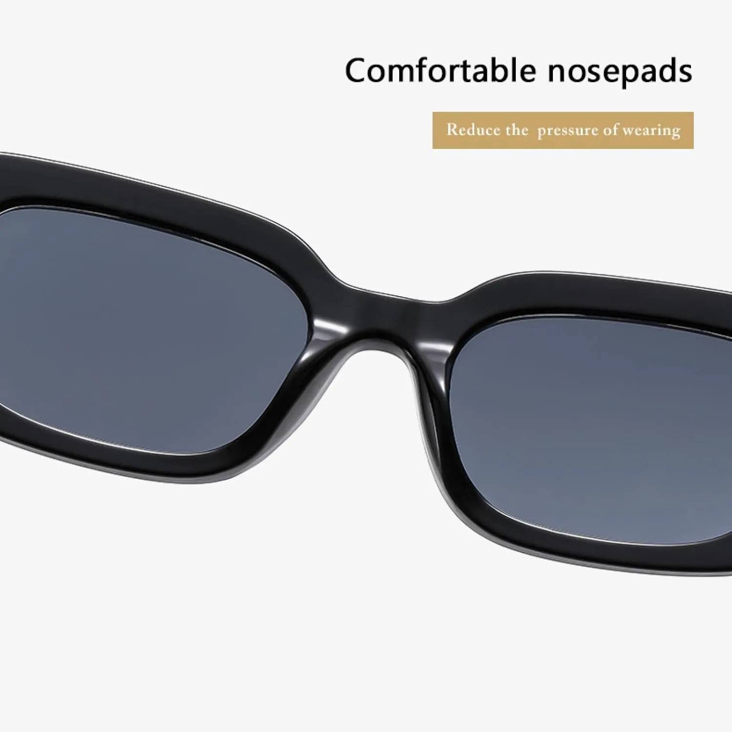 Versatile Sunshade Sunglasses Thick Frame Minimalist Fashion Street Photo Eyeglasses