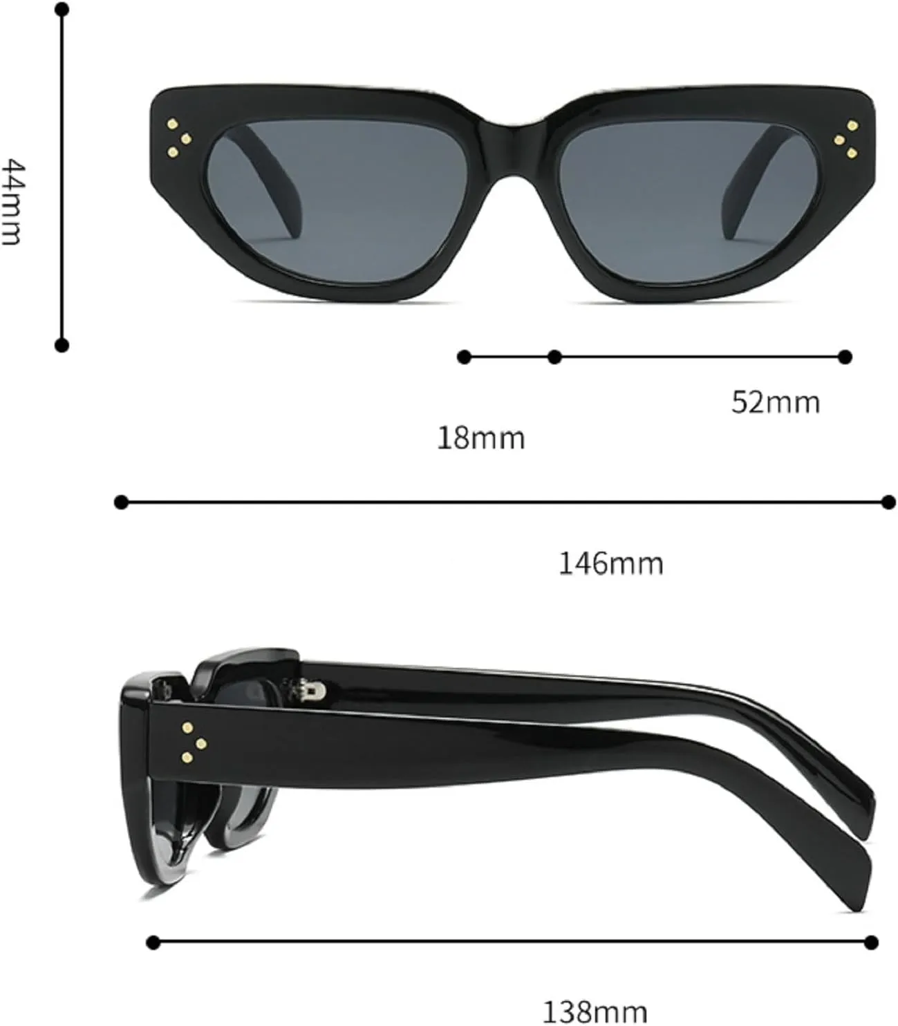 Vintage Cat Eye Sunglasses for Women Fashion Retro Gradient Sun Glasses Ladies Shades Eyewear Women Goggles