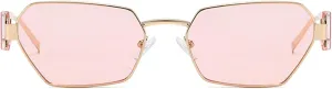 Vintage Cat Eye Sunglasses Women Men Luxury Irregular Metal Frame Polygon Sun Glasses For Lady Trendy Eyewear UV400