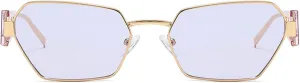 Vintage Cat Eye Sunglasses Women Men Luxury Irregular Metal Frame Polygon Sun Glasses For Lady Trendy Eyewear UV400