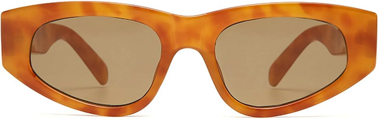 Vintage Cat Eye Women Sunglasses Trendy Small Frame Red Leopard Sun Glasses For Ladies Outdoor Travel Shades Eyewear UV400
