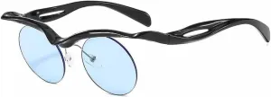 Vintage Rimless Round Punk Sunglasses Women Men Trendy Fashion Luxury Small Frame Outdoors Shade Sunglasses Uv400