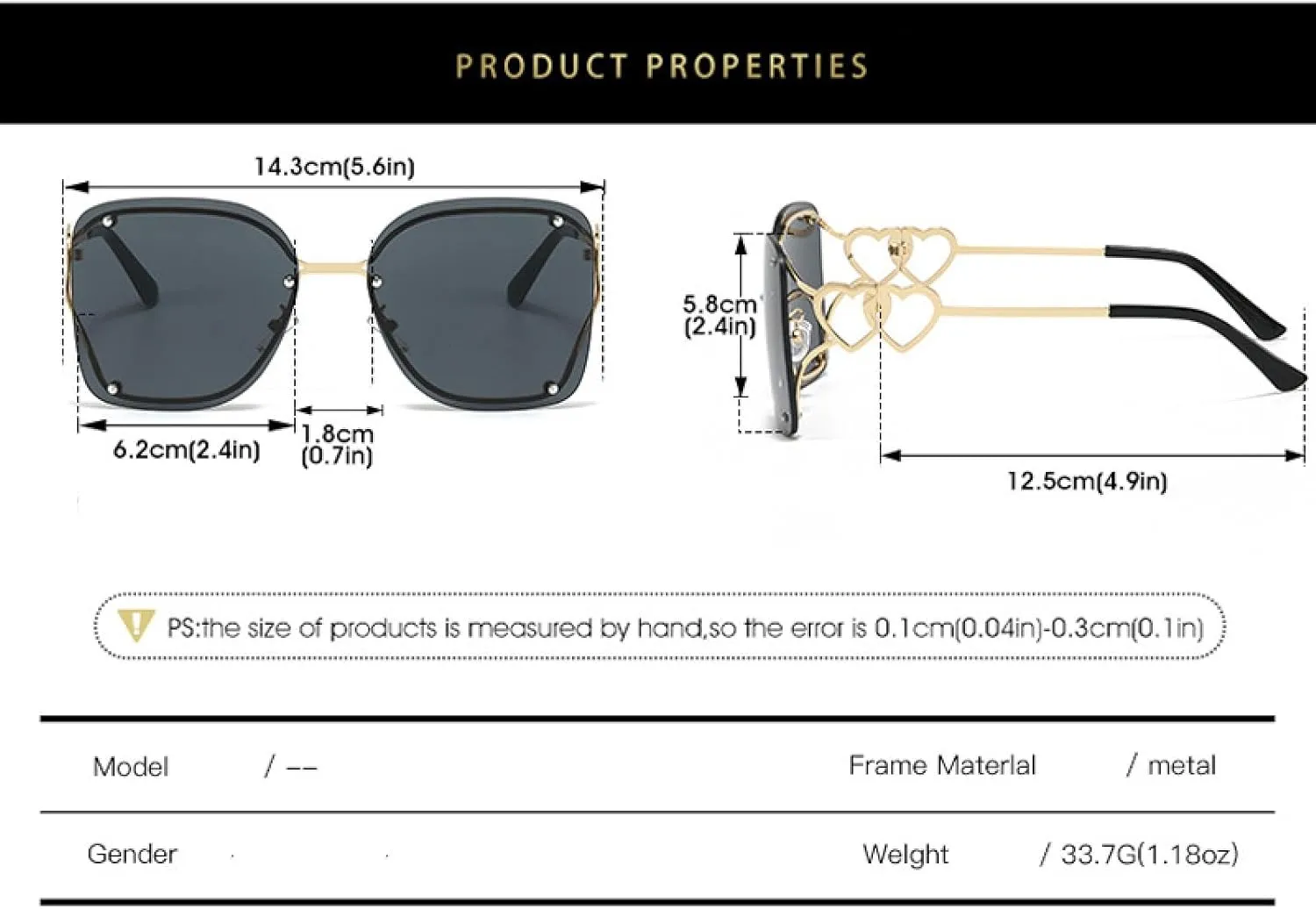 Vintage Rimless Sunglasses Women Men Fashion Double Shades Outdoors Driving Eyeglasses Uv400