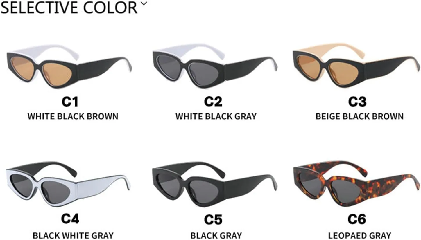 willochra Fashion Leopard Grey Sun Glasses Men 2025 Vintage Cat Eye Y2K Sunglasses Women Wide Leg Shades UV400