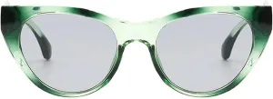 willochra oversized Vintage Cat Eye Sunglasses for Women Fashion Luxury Ladies Gradient Thick Frame Sun Glasses UV400