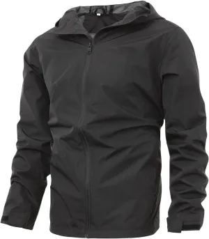 Windbreaker jackets for Men Windproof Jacket Tactical Waterproof Lightweight Mountain Sport Coat Raincoat for Hiking