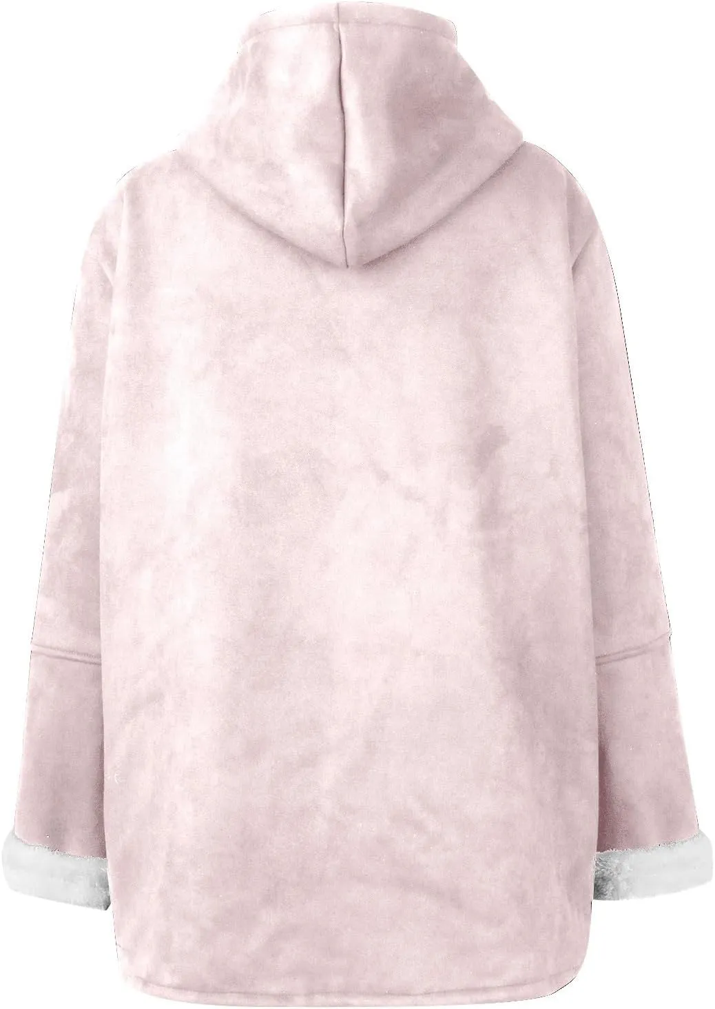 Winter Jackets for Women Warm Sherpa Fleece Lined Distressed Jackets Hooded Parka Faux Suede Pea Coat Outerwear