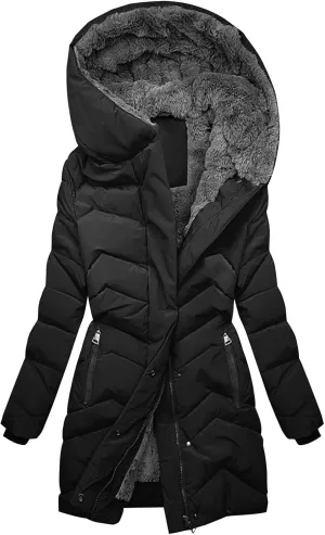 Winter Puffer Thicken Jackets for Women Waterproof Warm Maxi Coats down Jackets Faux Fur Parka with Hood down Coats