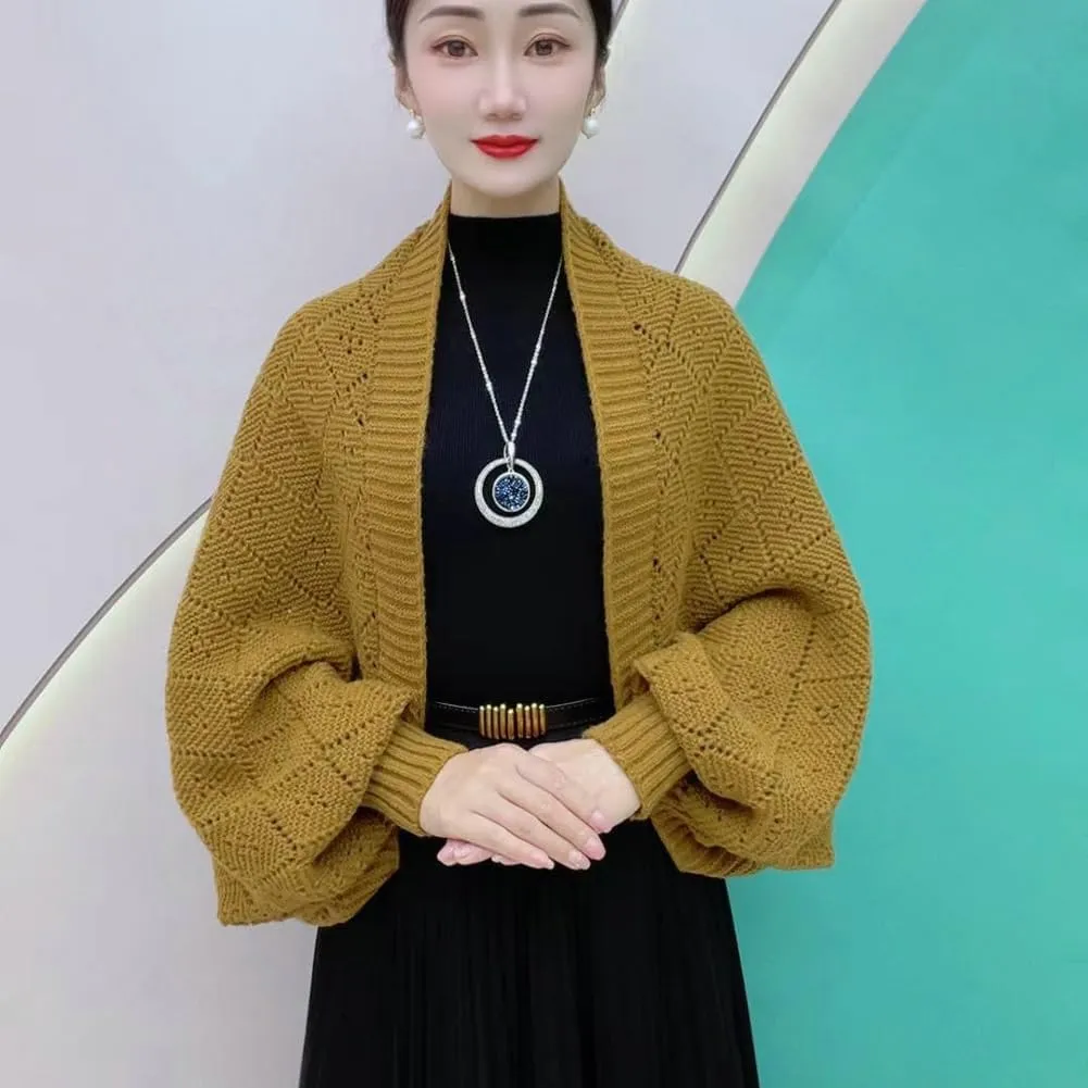 Women Cardigan Sweaters Oversized Chunky Knit Slouchy Wrap Open Front Coat Shoulder Wrap and Shawl Outwear