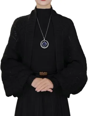 Women Cardigan Sweaters Oversized Chunky Knit Slouchy Wrap Open Front Coat Shoulder Wrap and Shawl Outwear