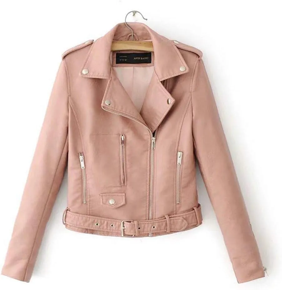 Women Cropped Jacket Biker Moto Jackets Lightweight Open Front Cardigan Trendy 2025 Fall Outfit