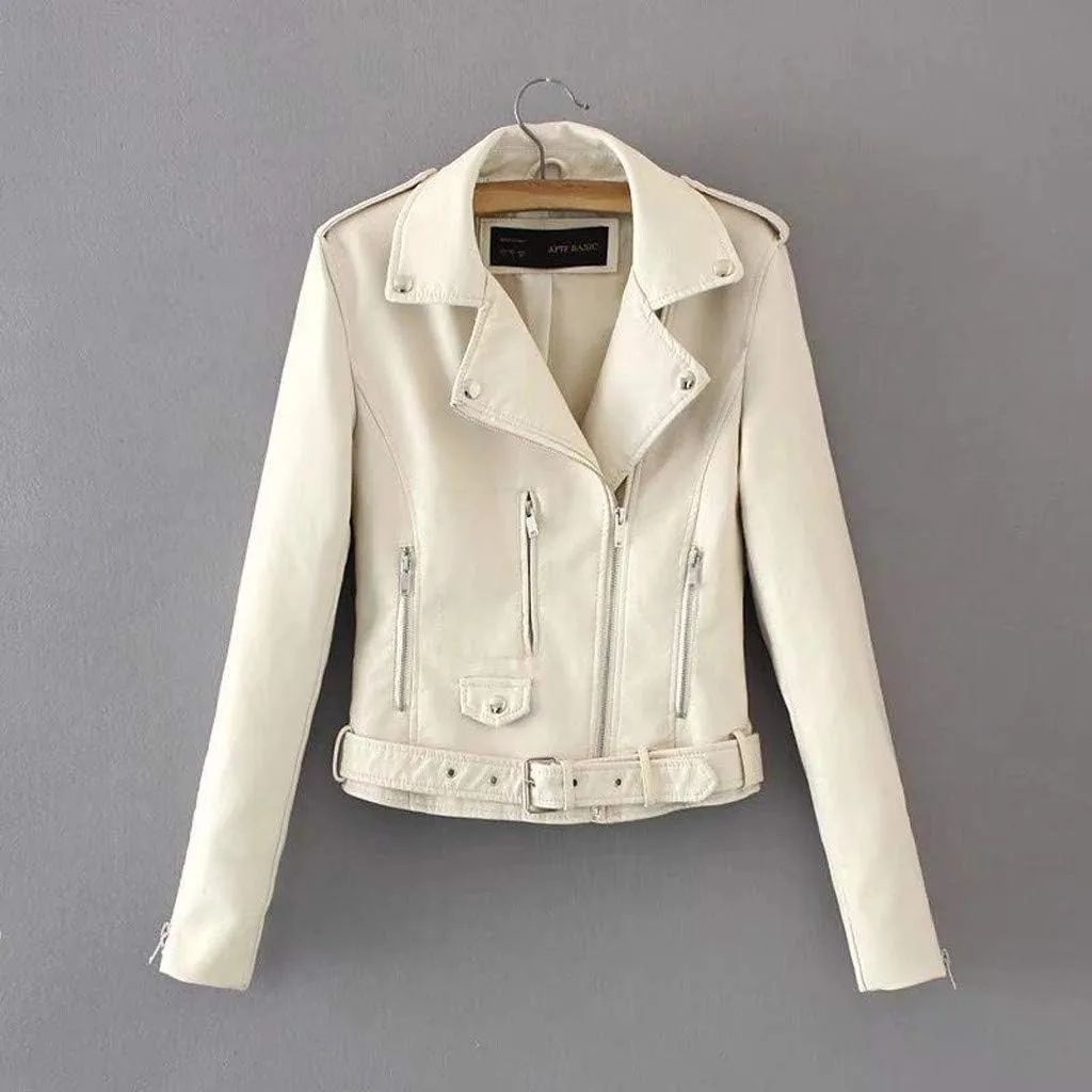 Women Cropped Jacket Biker Moto Jackets Lightweight Open Front Cardigan Trendy 2025 Fall Outfit