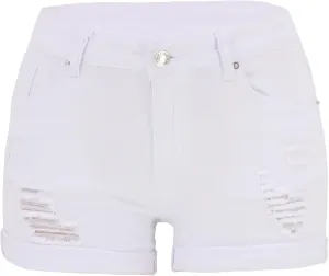 Women Ripped Jean Shorts Stretchy Distressed Denim Shorts with Pockets